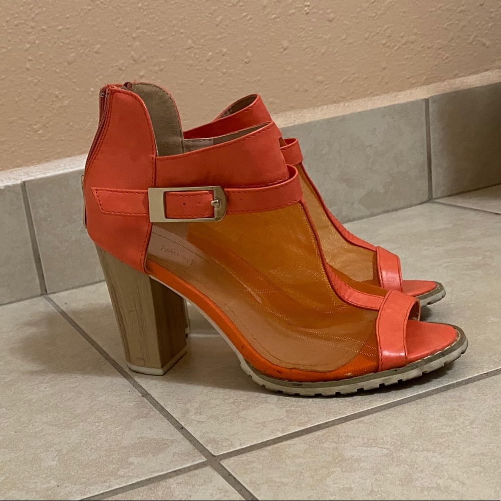Orange shoes